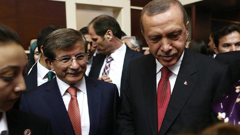 Gelecek Partisi lideri Ahmet Davutoğlu ve Cumhurbaşkanı, AKP Genel Başkanı Erdoğan