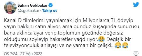 Şahan Gökbakar'dan "Sen maşa gibi kullanılıyorsun" diyen Hakan Ural'a yanıt