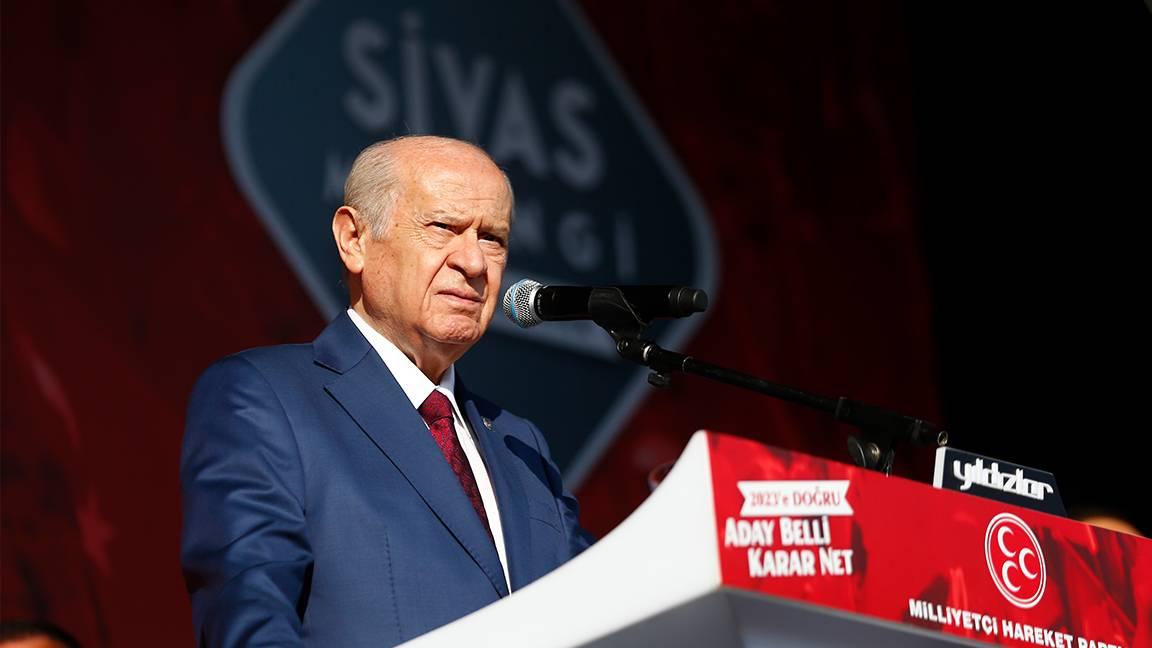 Bahçeli seçim startını Sivas'tan verdi: "Bizim adayımız belli, kararımız net"