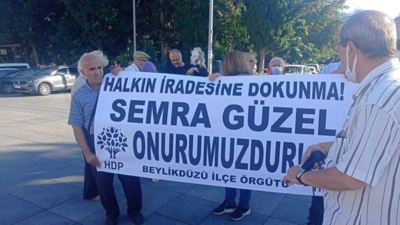 HDP'li Semra Güzel'in tutuklanması İstanbul’da protesto edildi