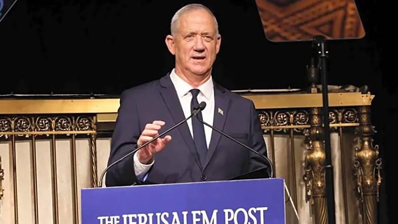 İsrail Savunma Bakanı Benny Gantz, New York'ta düzenlenen bir konferansta konuştu