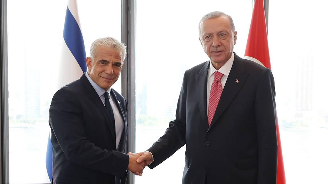 Erdoğan, İsrail Başbakanı Lapid ile bir araya geldi 