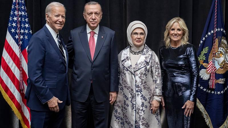 Cumhurbaşkanı Erdoğan Biden'ın düzenlediği resepsiyona katıldı