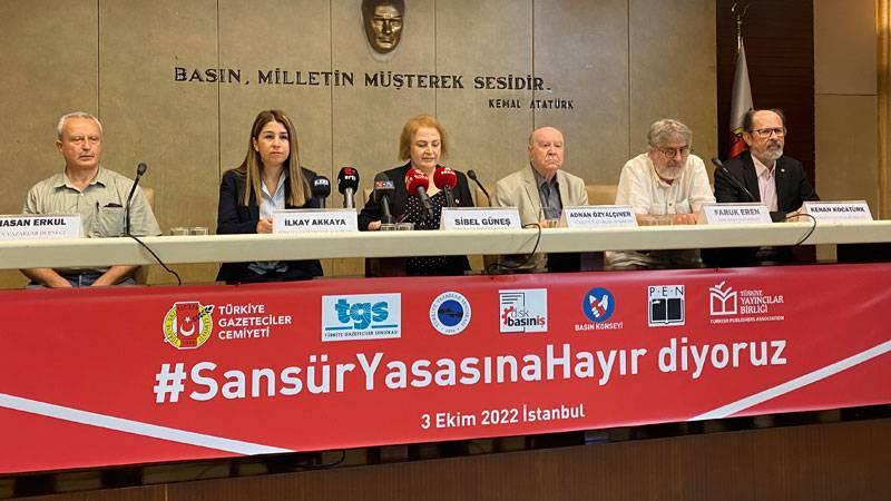 Basın meslek örgütleri bir kez daha “sosyal medya yasası geri çekilsin” çağrısını yaptı: "Sansür yasasının tek bir sonucu var; daha çok baskı, daha çok hapis"