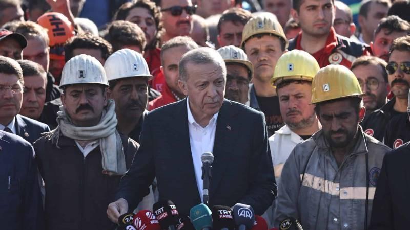 Erdoğan, 41 işçinin can verdiği maden ocağının önünde konuştu: Biz kader planına inanmış insanlarız