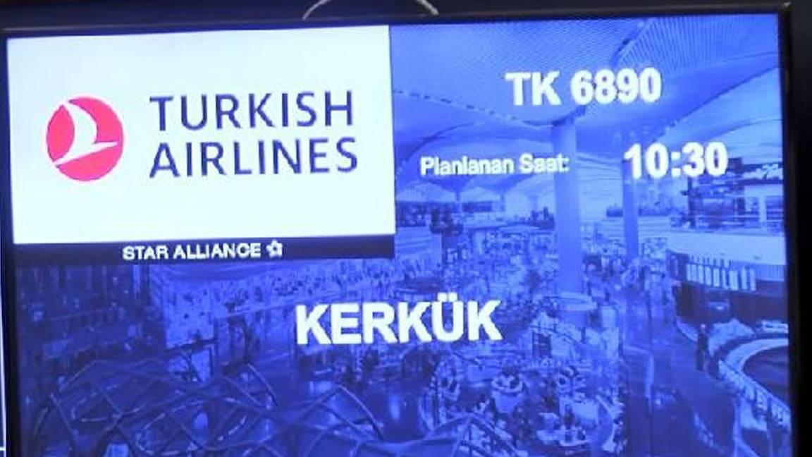 Türkiye'den Kerkük'e ilk uçuş gerçekleşti