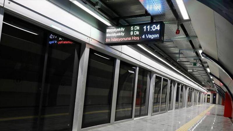 Mecidiyeköy-Mahmutbey metro hattında sefer düzenlemesi