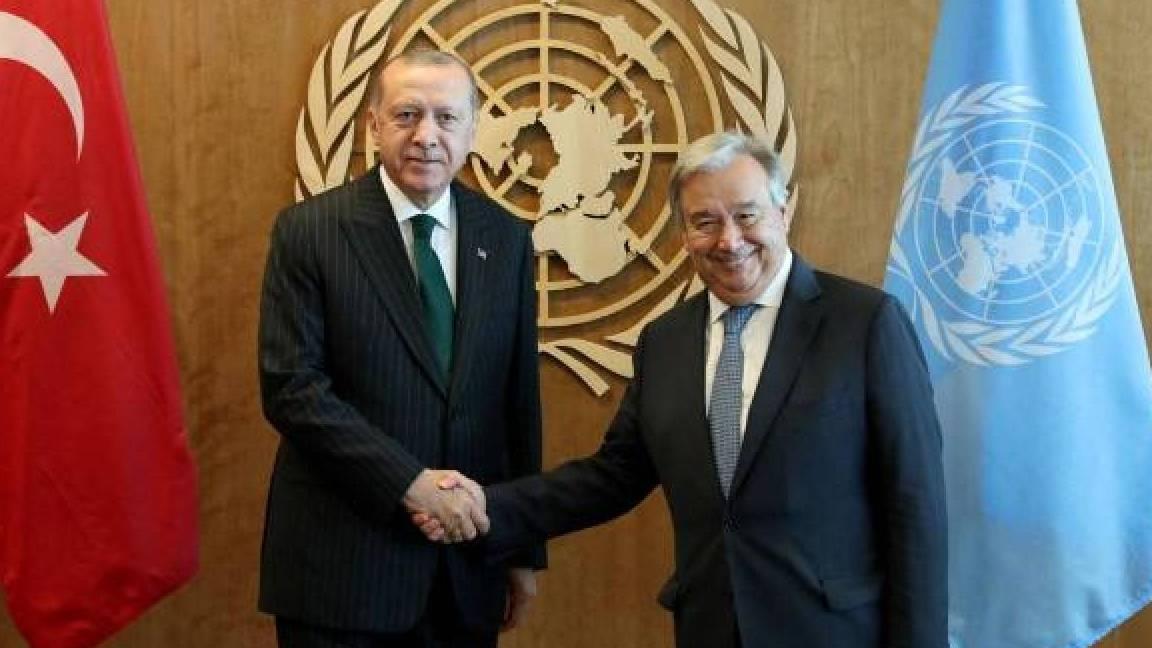 Cumhurbaşkanı Erdoğan, BM Genel Sekreteri Antonio Guterres ile telefonda görüştü