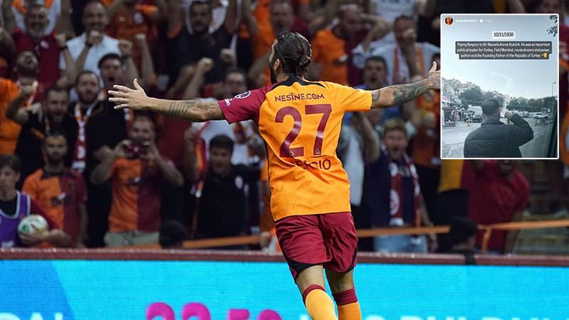 Galatasaraylı Sergio Oliveira'dan 10 Kasım ve Mustafa Kemal Atatürk paylaşımı!