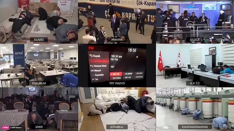 Türkiye ve KKTC'de 'Deprem Anı Ülke Tatbikatı' düzenlendi