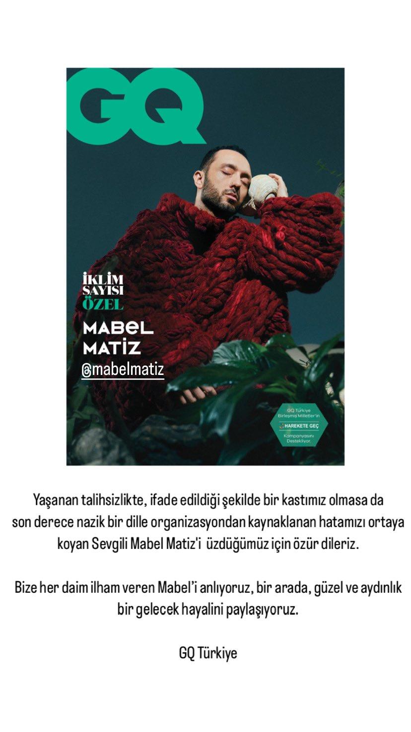 Mabel Matiz: GQ ekibi 'Karakol' klibi sebebiyle ödül takdimimden vazgeçti