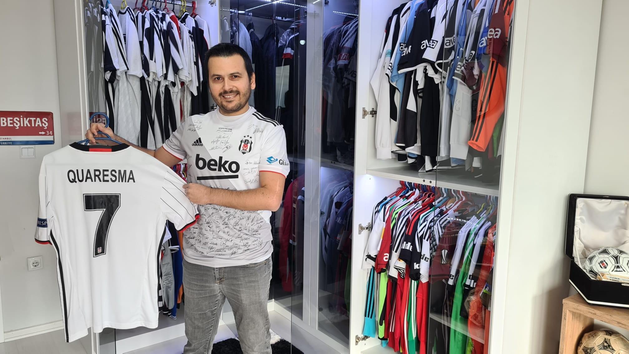 12 yılda 250 Beşiktaş forması biriktirdi: "Çok yüksek meblağlar teklif ettiler"