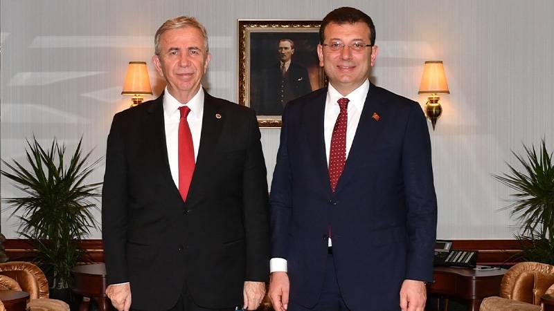 Mansur Yavaş ve Ekrem İmamoğlu Ankara'da bir araya geldi