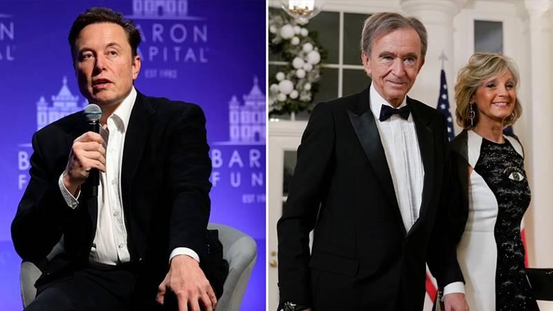 Elon Musk - Bernard Arnault