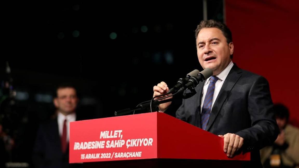 Babacan: İmamoğlu'na, Kaftancıoğlu'na, Demirtaş'a yapılan hukuksuzluğu reddediyorum!