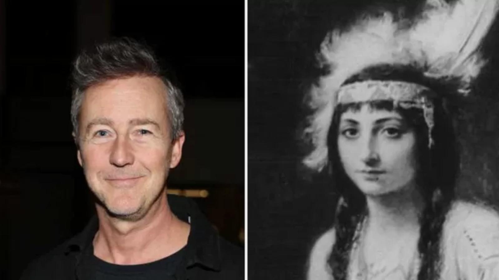 Edward Norton’ın Pocahontas’ın soyundan geldiği ortaya çıktı