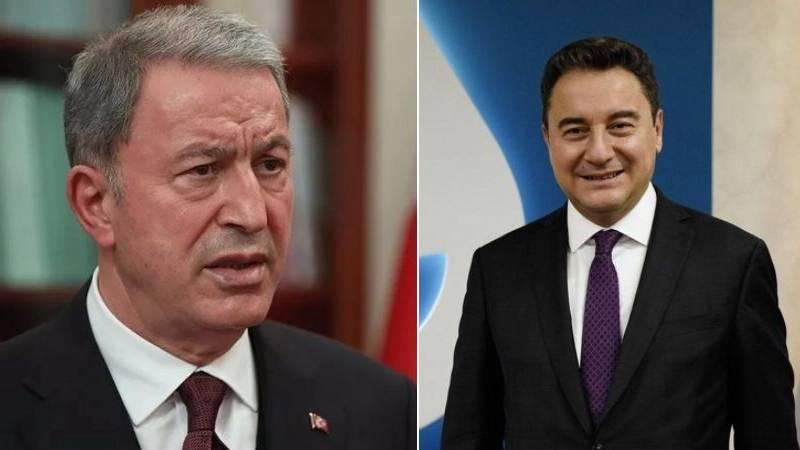 Milli Savunma Bakanı Hulusi Akar - DEVA Partisi Genel Başkanı Ali Babacan