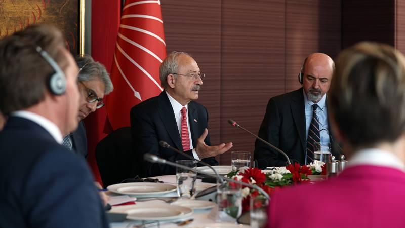 Kılıçdaroğlu, Anglosfer ülkelerinin büyükelçileri ile görüştü