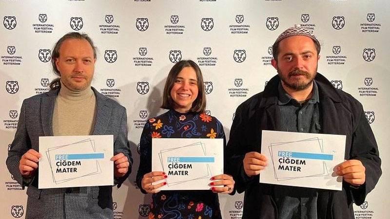 Rotterdam Film Festivali'nde Gezi davasında tutuklusu Çiğdem Mater’e destek