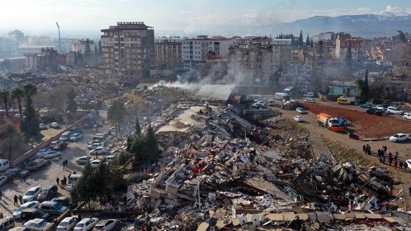 Kahramanmaraş’taki yıkımdan yeni görüntüler