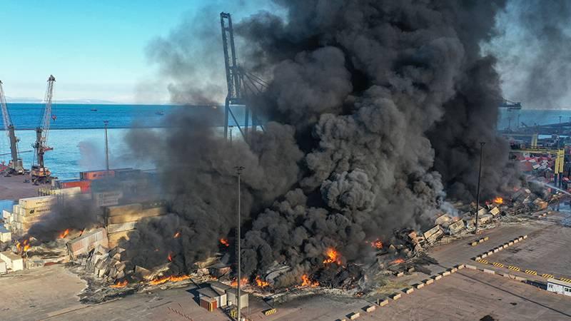 İskenderun Limanı'ndaki yangın kontrol altına alındı