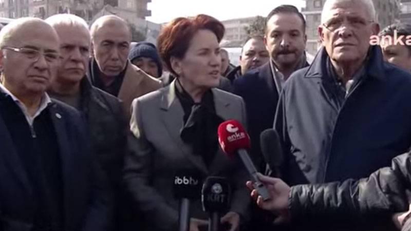 Akşener: Hâlâ enkazlardan canlı çıkıyor, arama- kurtarma dinleme faaliyetlerinin bitirilmemesi lazım!