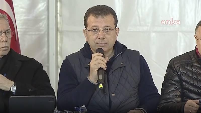 İmamoğlu: Bunun adı ‘asrın felaketi’ mi ya da ‘asrın ihmali’ mi; elbette sorgulayacağız