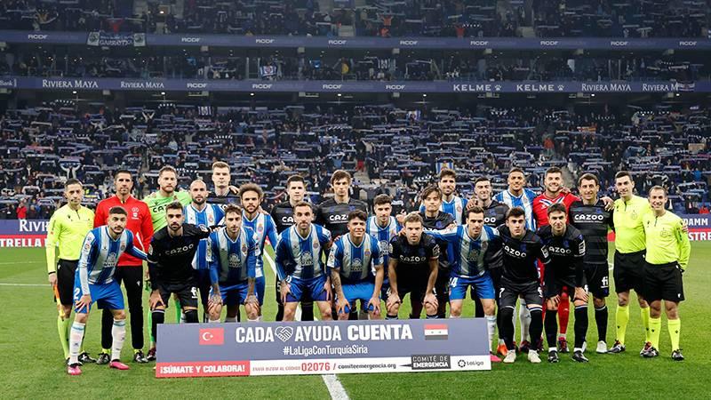 Espanyol - Real Sociedad karşılaşmasında depremzedeler için yardım çağrısı