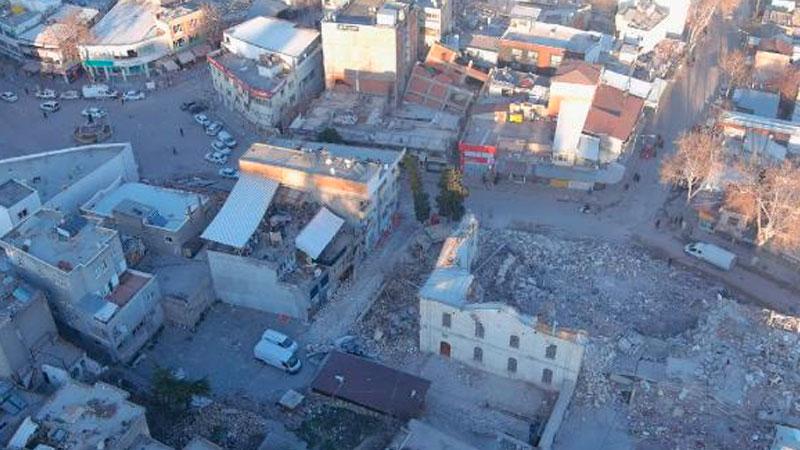 Adıyaman'daki yıkım havadan görüntülendi  