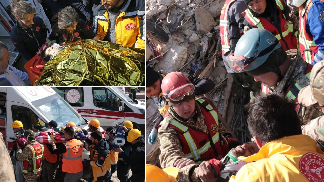 Depremin 296. saatinde enkazdan üç kişi kurtarıldı, çıkarılanlardan biri hayatını kaybetti