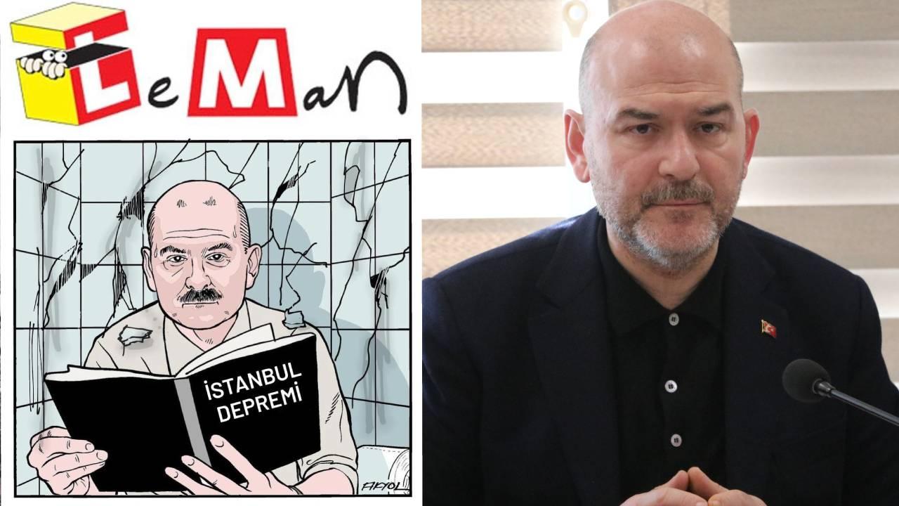 LeMan, "Bizim hazırlığımız İstanbul depremiydi" diyen Soylu'yu kapağına taşıdı