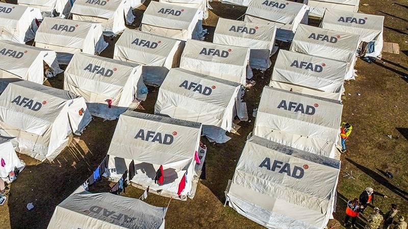 AFAD, deprem bölgesine kurulan çadır sayısını açıkladı