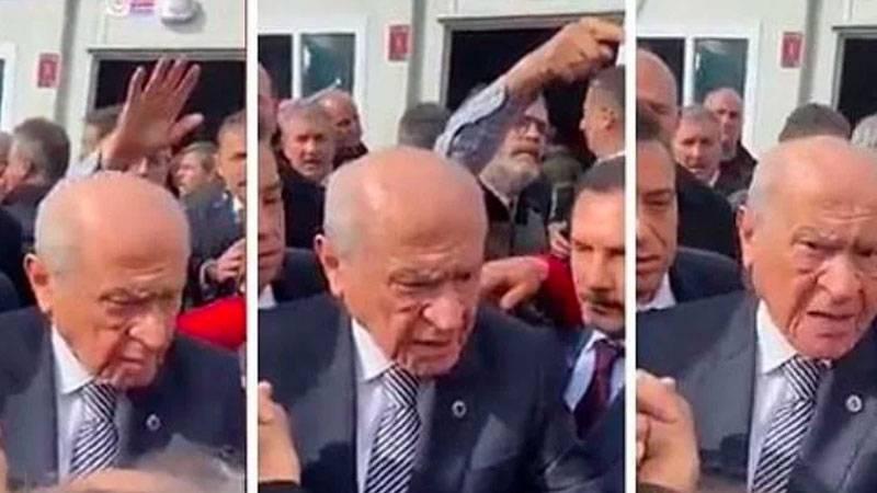 MHP'den Bahçeli'nin depremzedeleri azarladığı görüntülere ilişkin açıklama: Sözleri çarpıtıldı, hakaret ettiği iftirası atıldı