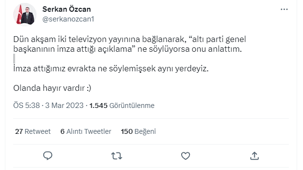 Akşener, Altılı Masa'dan ayrıldı, sosyal medyadan ilk tepkiler: "Akşener dürüst davranmadı; tarih oldu!"