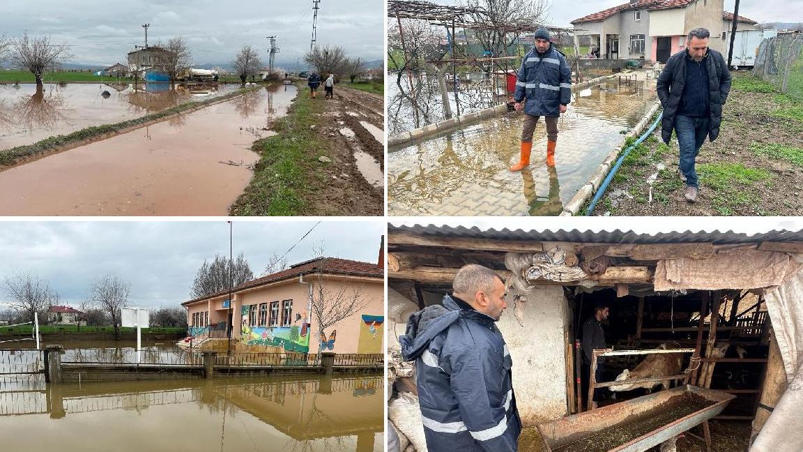 Elazığ'da sağanak: Evler ve tarım arazileri su altında kaldı 