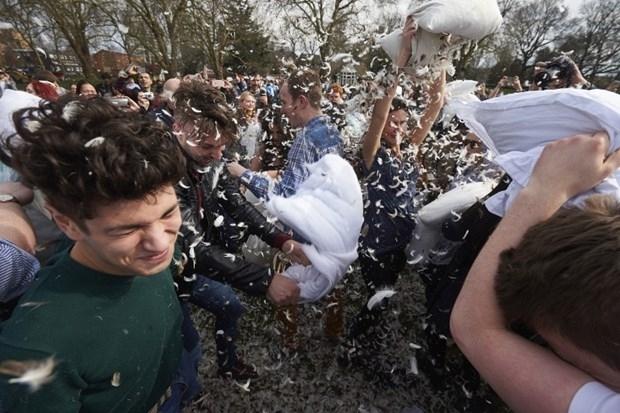  Pazar günü 'Yastık Savaşları' vardı; işte fotoğraflar