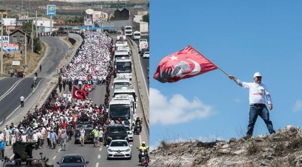 Adalet Yürüyüşü 22. gününden kareler	