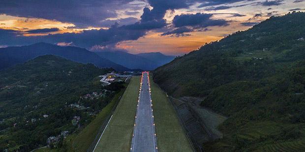 İşte Sikkim'deki Pakyong Havalimanı'ndan fotoğraflar