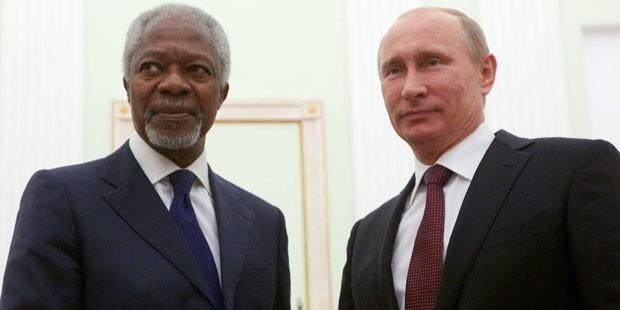 Putin'den Annan'a destek