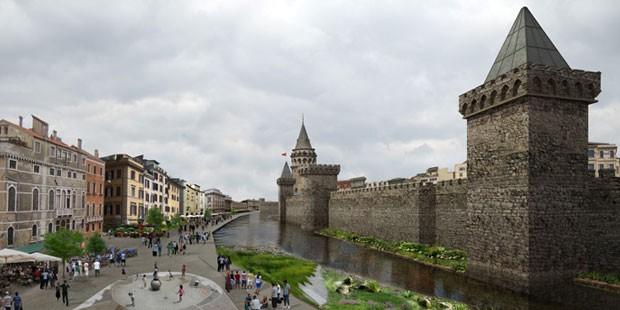 Galata surları yıkılıyor!