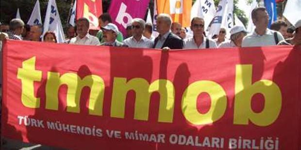 Ankara'da #direnTMMOB yürüyüşü