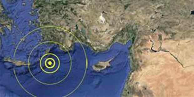 Akdeniz'de deprem