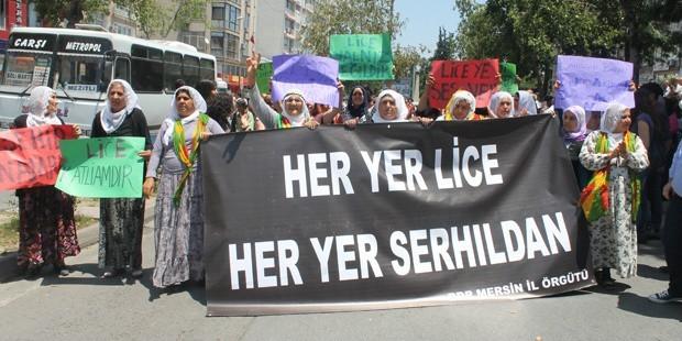 Mersin'de Lice Protestosu