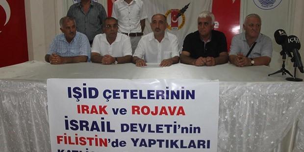 Mersin'de IŞİD ve İsrail protestosu