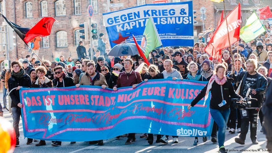 Lübeck'te G7 protestosu