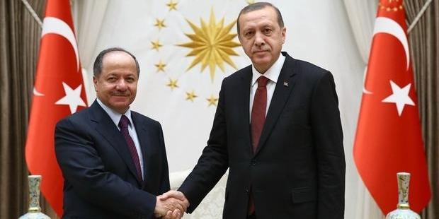 Barzani, Erdoğan'la görüştü