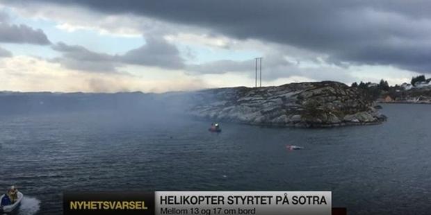 Norveç'te helikopter düştü; 11 kişi hayatını kaybetti