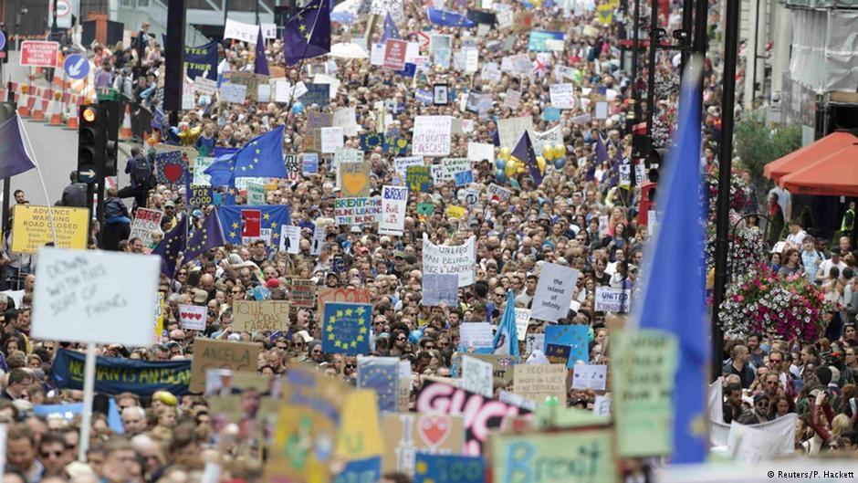 Londra’da Brexit protestosu