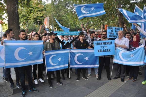 Başkentte 'Kerkük' protestosu