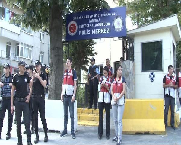 Erdoğan polislerle bayramlaştı